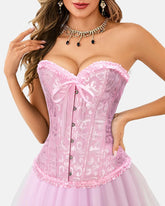 Halloween Lace Up Boned Overbust Renaissance Corset Bustier
